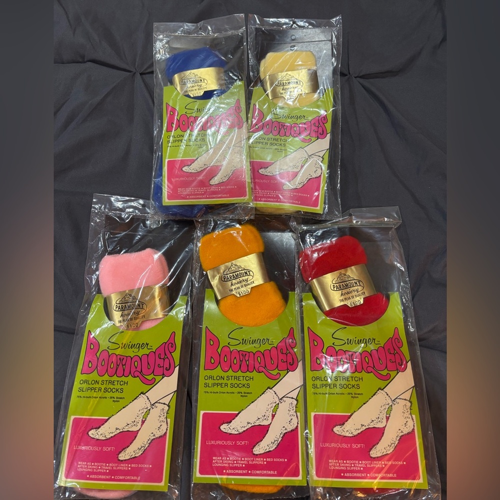 Vintage‎ Swinger Bootiques Slipper Sock Set